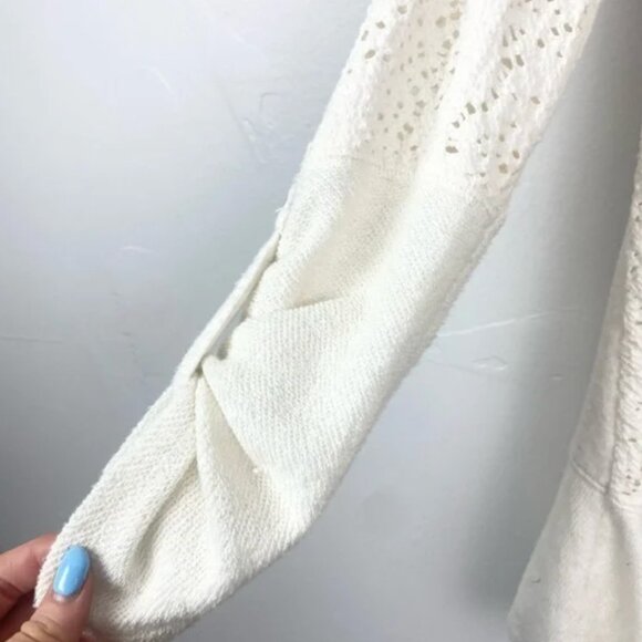 Free People open lacy cardigan sweater - Picture 5 of 9